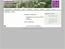 Tablet Screenshot of klatovsko.cz